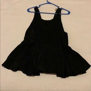 Black Peplum top
